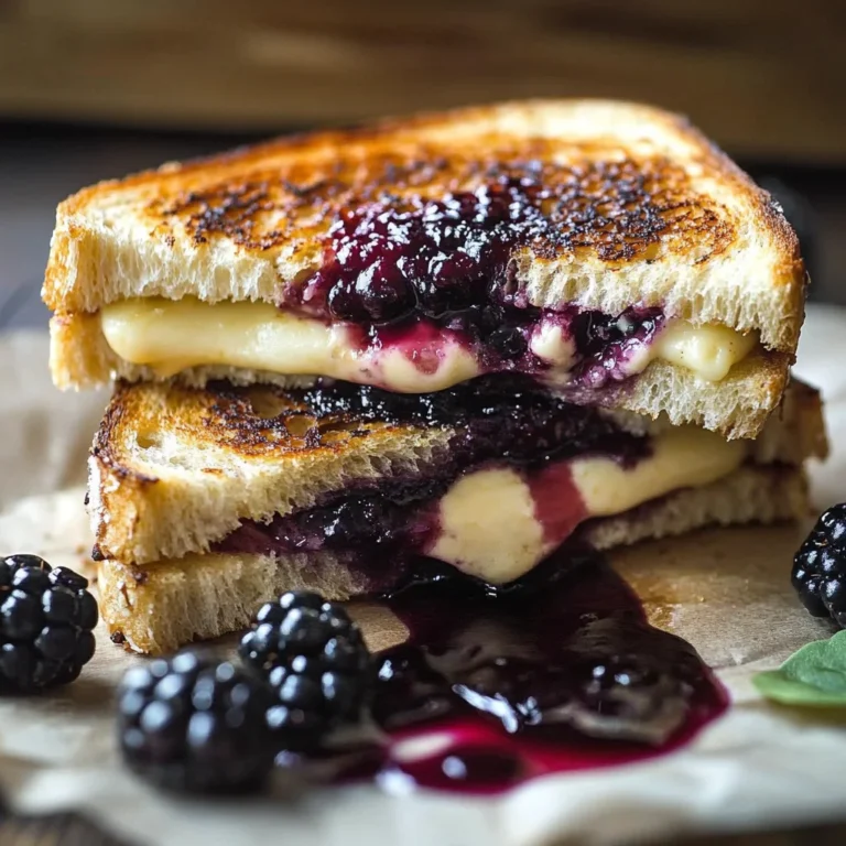 Balsamic Blackberry Brie Grilled Cheese