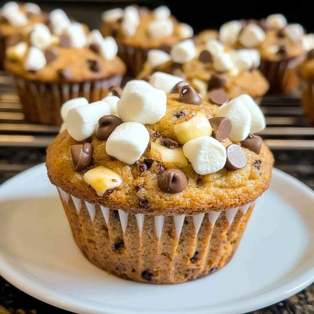 Banana S’mores Muffins