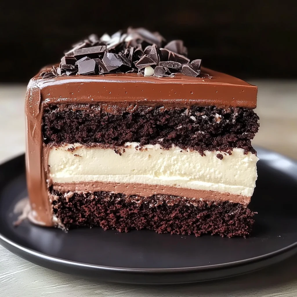 Chocolate Mousse Layer Cake