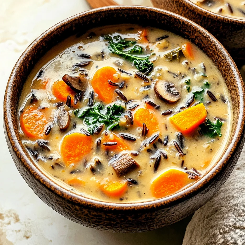 Cozy Autumn Wild Rice Soup