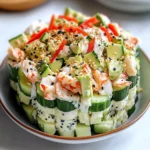 Easy California Roll Cucumber Salad
