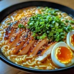 Fiery Chicken Ramen : Bold & Comforting