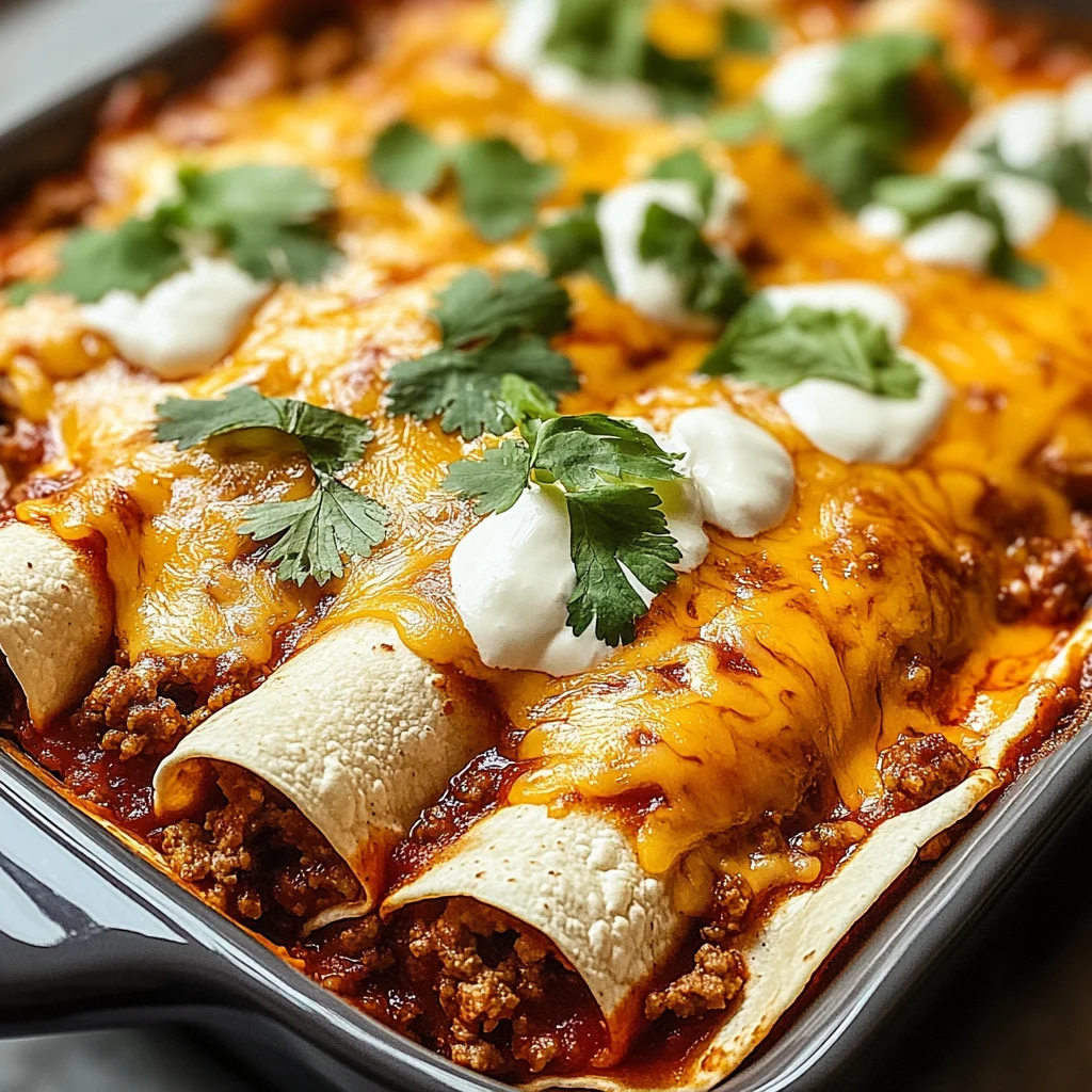 Ground Beef Enchiladas