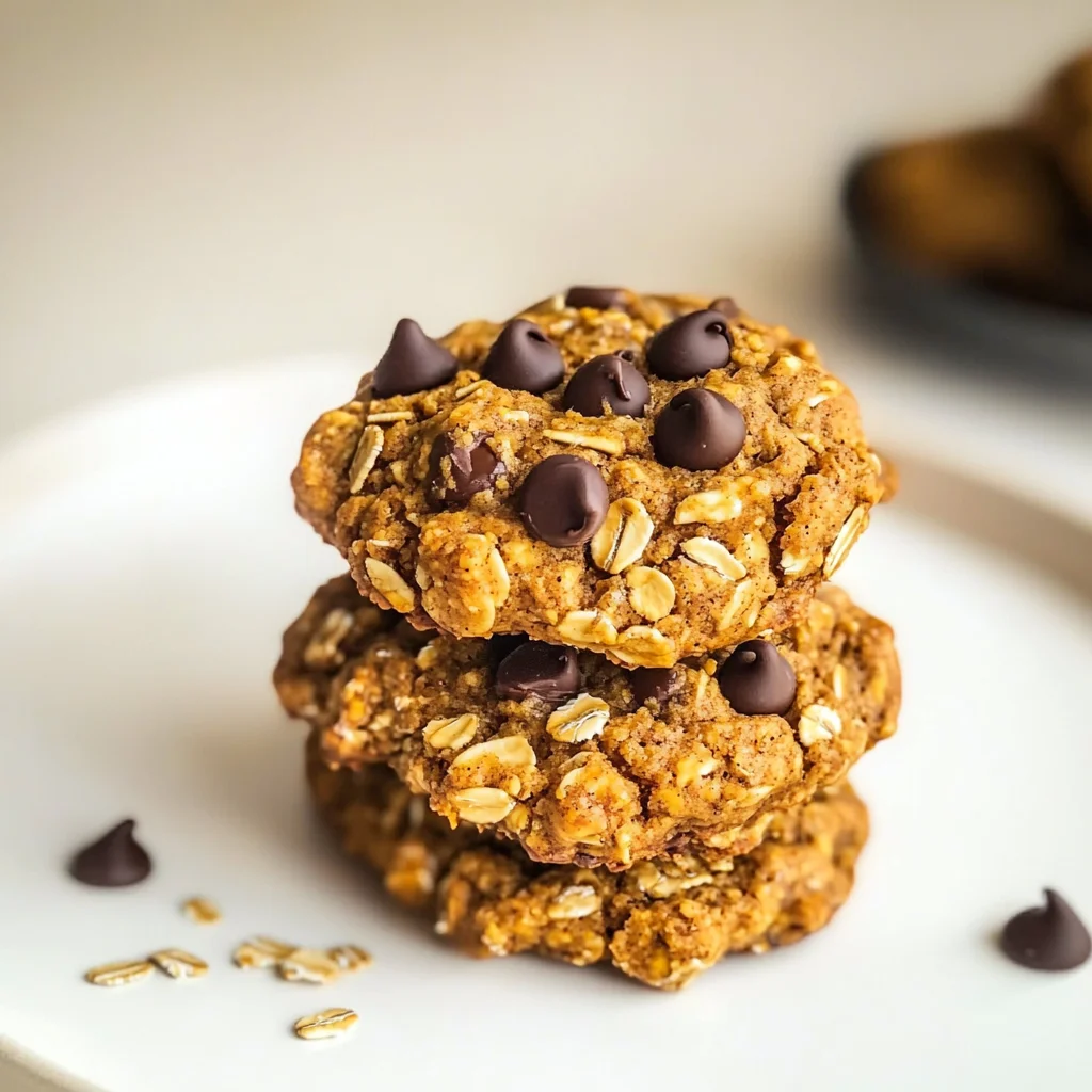 Healthy Pumpkin Oat Cookies