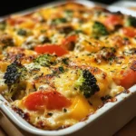 High-Protein Cottage Cheese Veggie Bake Recipe