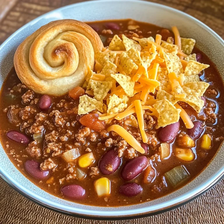 Hillbilly Chili and Cinnamon Rolls
