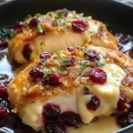 Impressive Cranberry Brie Stuffed Chicken