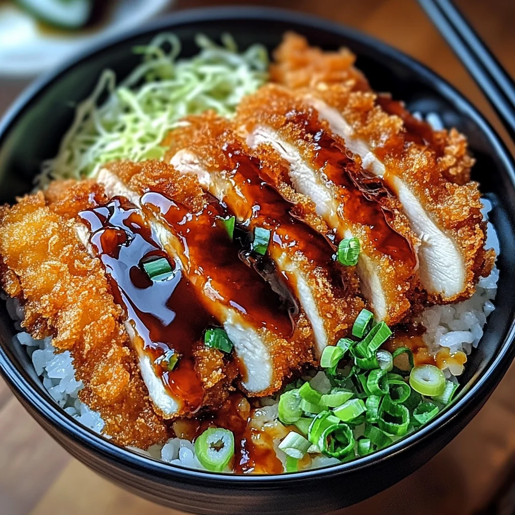 Japanese Katsu Bowls with Tonkatsu Sauce