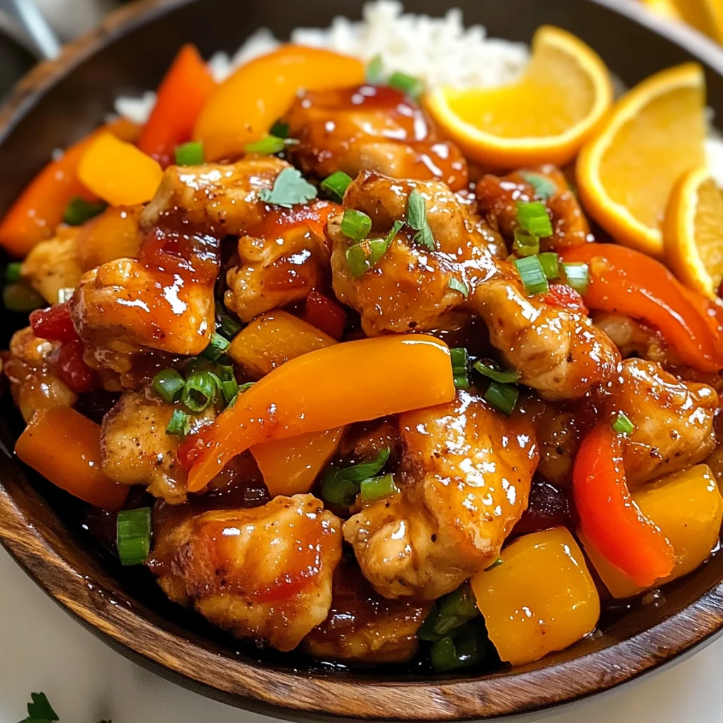 Juicy Blackstone Orange Chicken