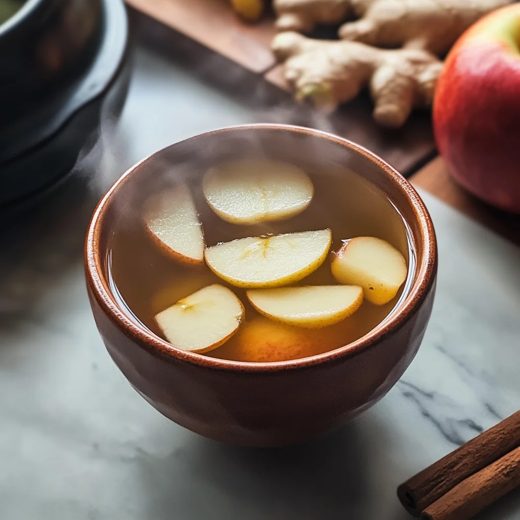 Korean Apple Tea with Ginger and Cinnamon (Saegwa Cha)