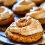 Pumpkin Cookies with Cream Cheese Frosting