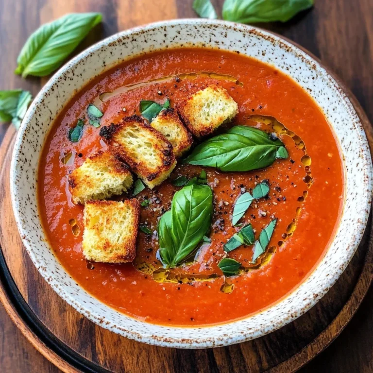 Roasted Tomato Basil Soup