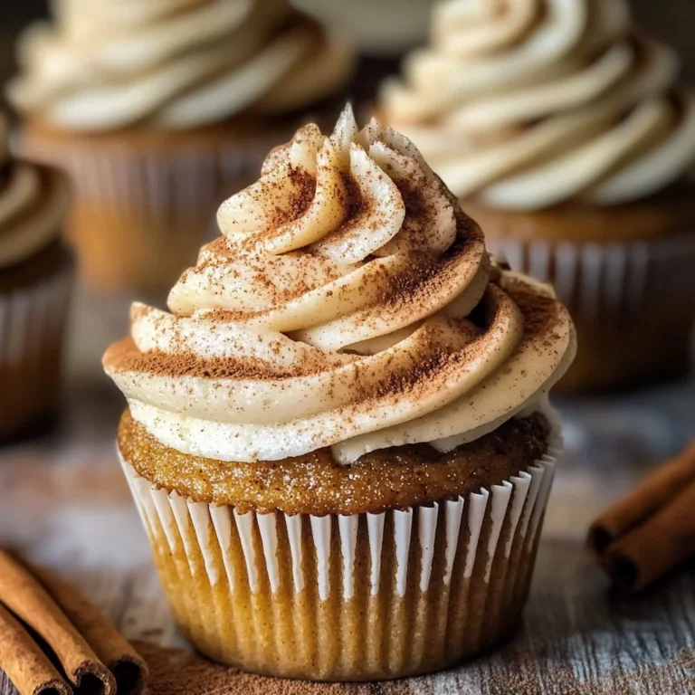 Vanilla Chai Pumpkin Latte Cupcakes with Cinnamon Brown Sugar Frosting