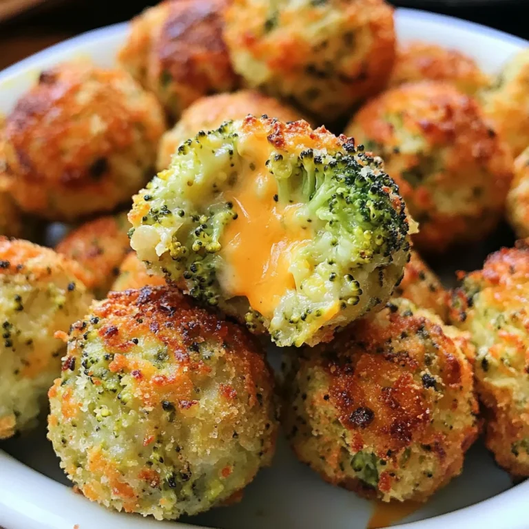 Baked Broccoli Cheese Balls