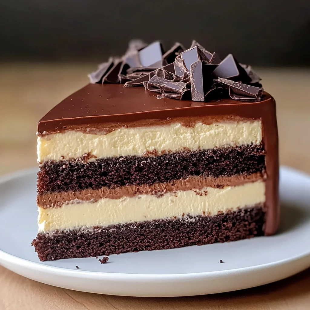 Chocolate Mousse Layer Cake