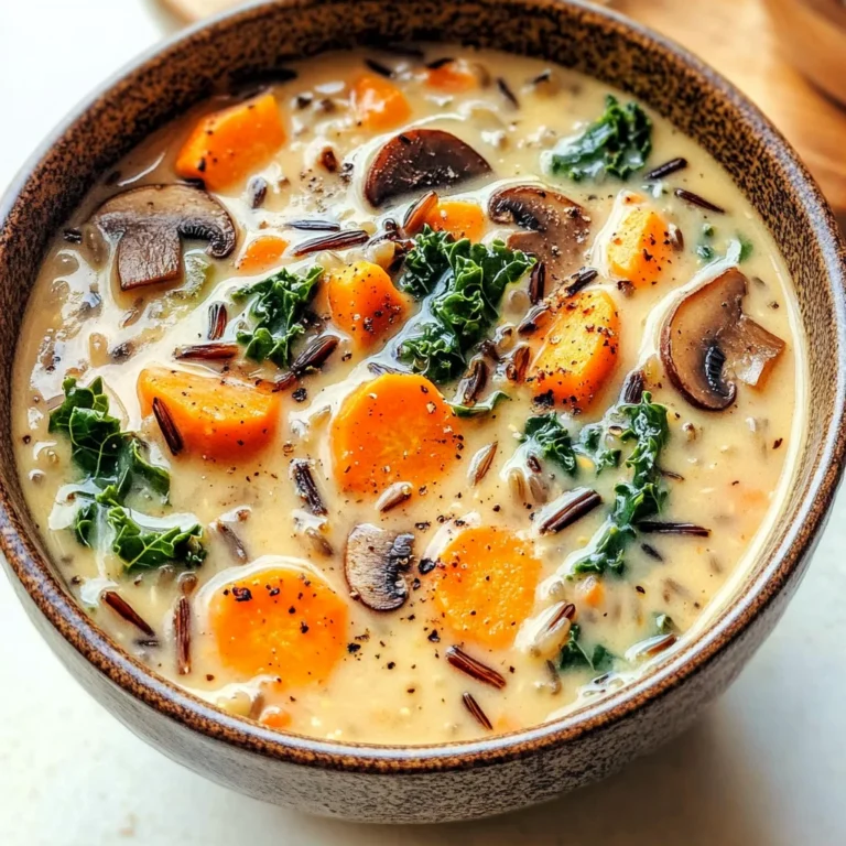Cozy Autumn Wild Rice Soup