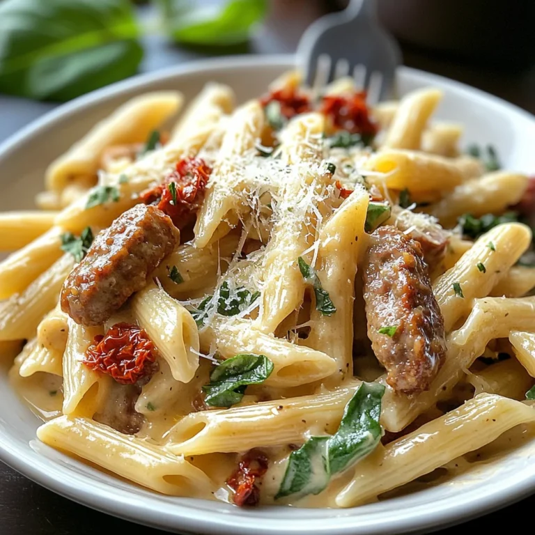 Creamy Tuscan Sausage Pasta