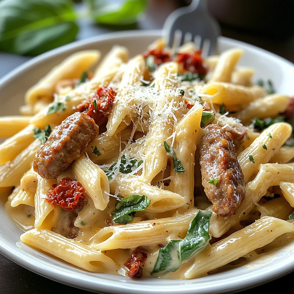 Creamy Tuscan Sausage Pasta
