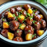 Crockpot Hawaiian Meatballs