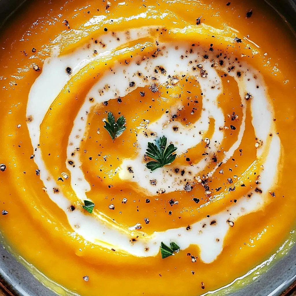 Easy Butternut Squash and Sweet Potato Soup