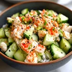Easy California Roll Cucumber Salad