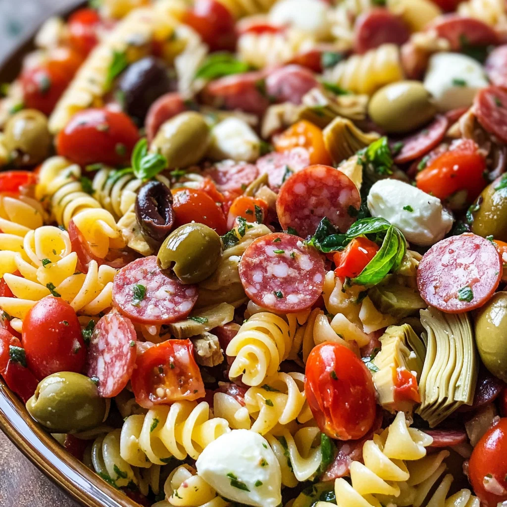 Easy Italian Antipasto Pasta Salad