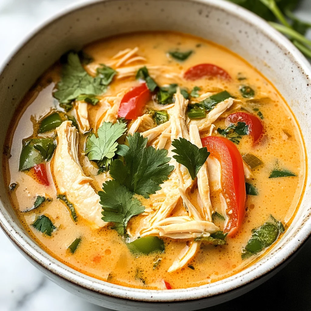 Easy Thai Coconut Chicken Soup