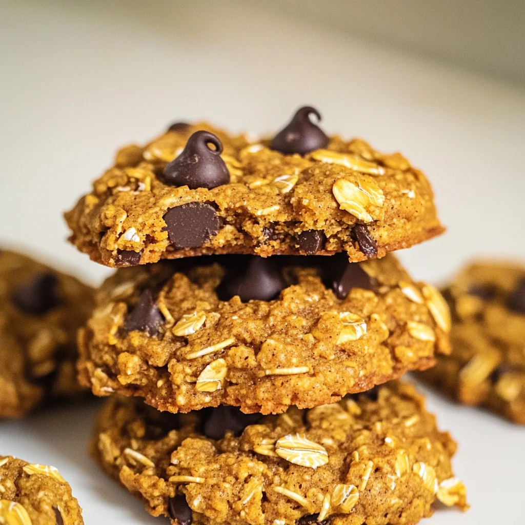 Healthy Pumpkin Oat Cookies