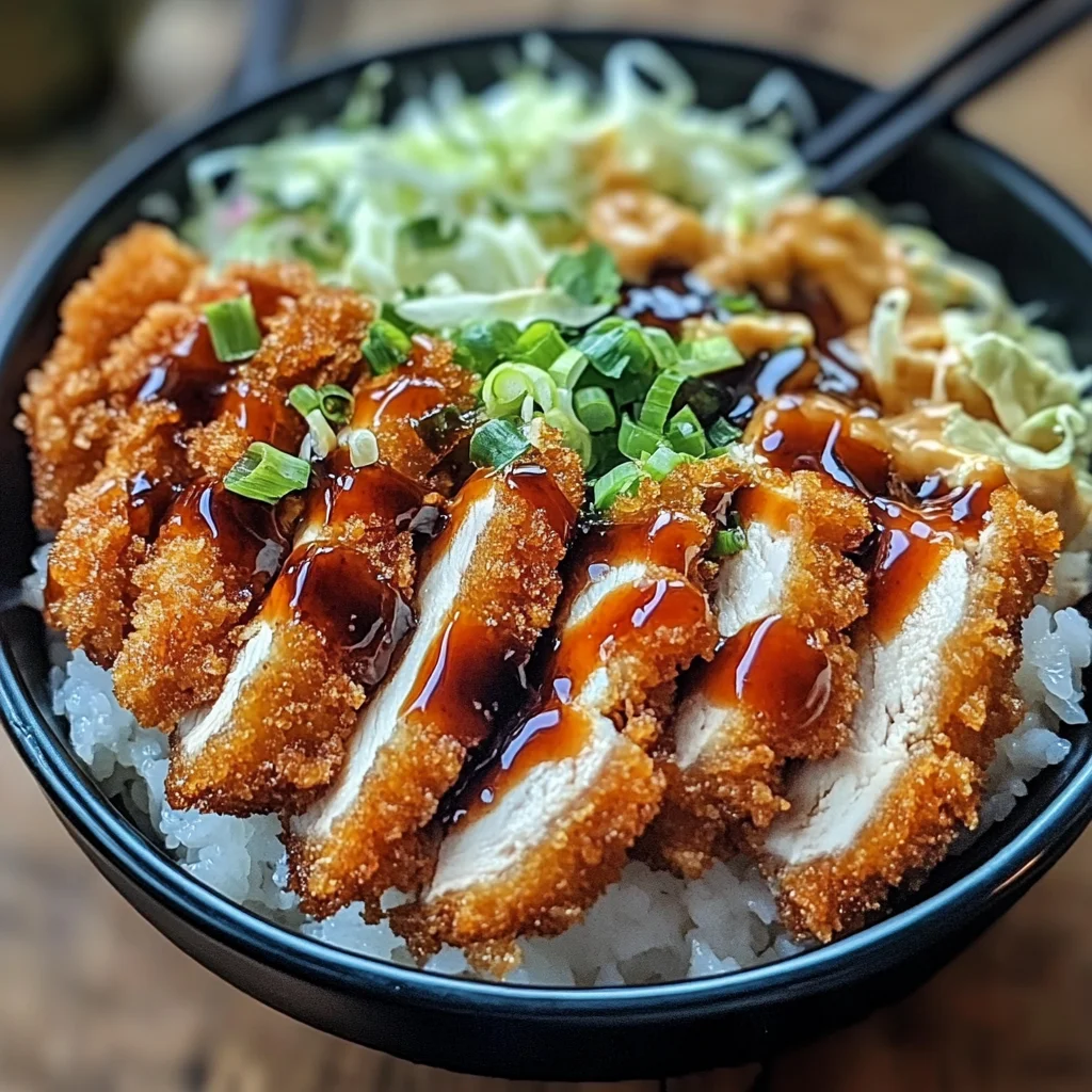 Japanese Katsu Bowls with Tonkatsu Sauce