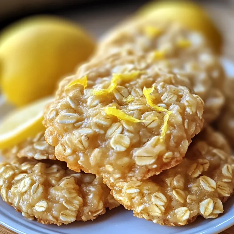 Lemon Oatmeal No-Bake Cookies