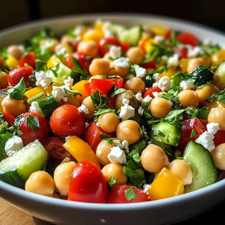 Mediterranean Chickpea Salad with Lemon Vinaigrette: The Best Summer Dish