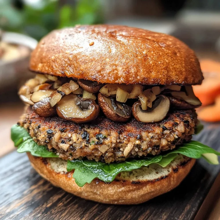 Mushroom Veggie Burgers
