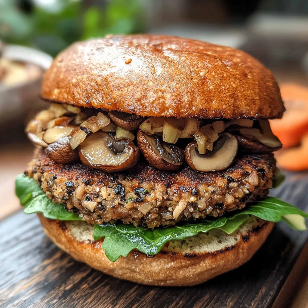 Mushroom Veggie Burgers