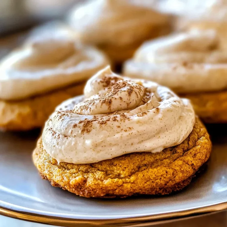 Pumpkin Cookies with Cream Cheese Frosting