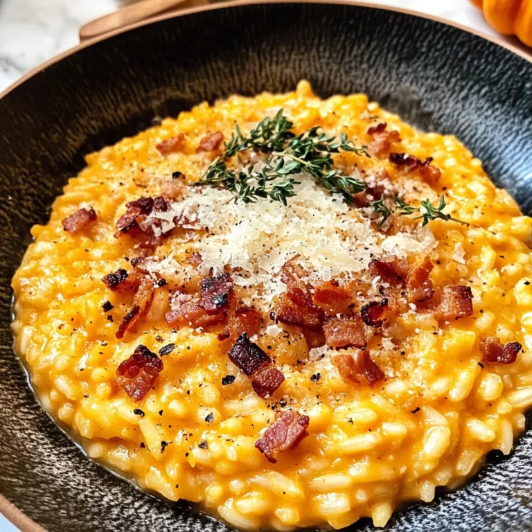 Pumpkin Risotto with Bacon & Parmesan