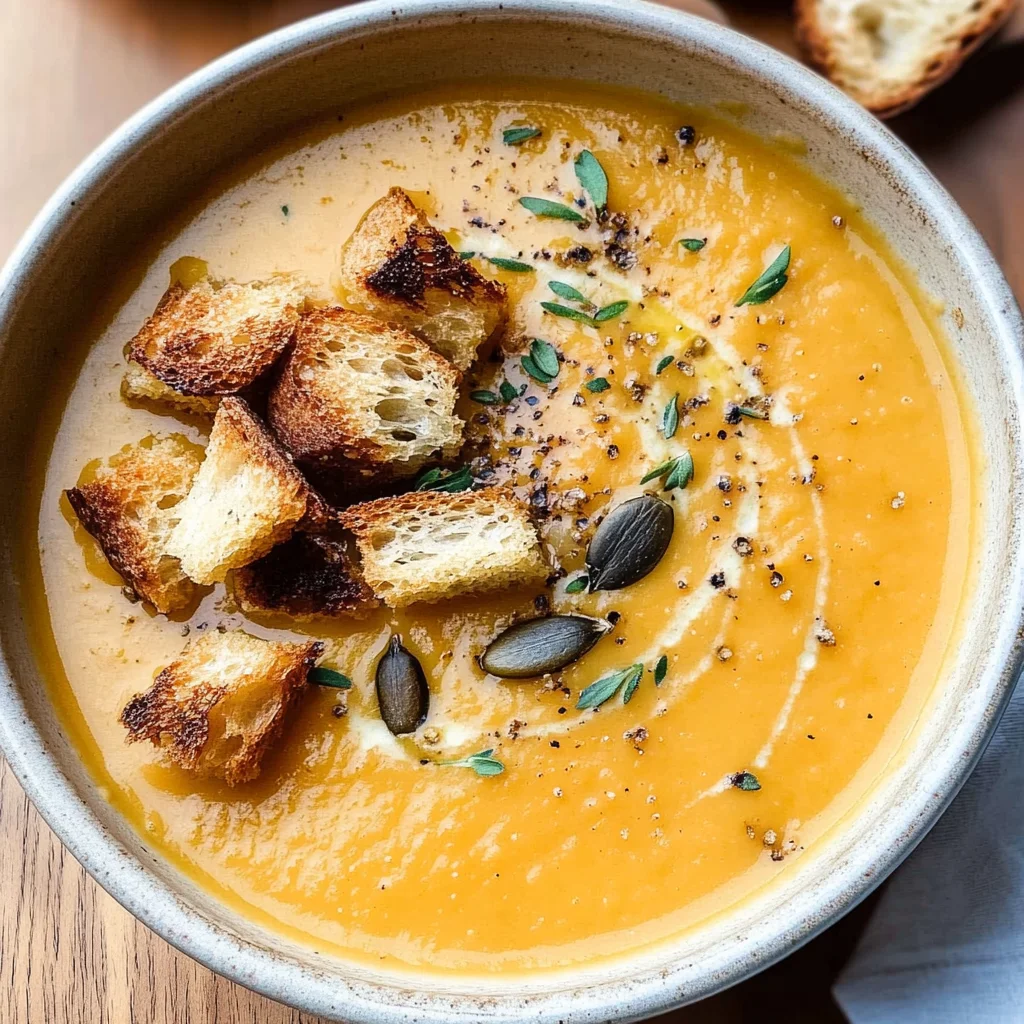 Roasted Butternut Squash Soup Recipe