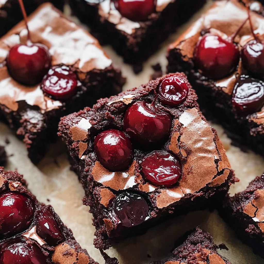 Roasted Chocolate Cherry Brownies