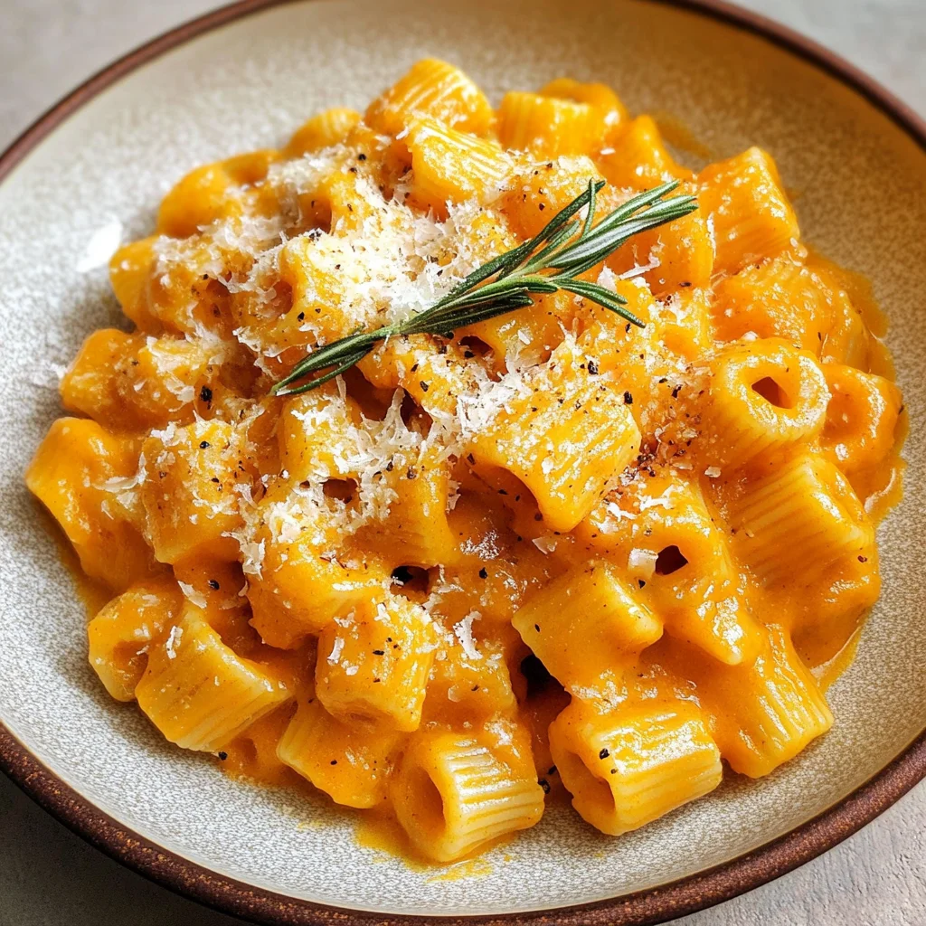 Roasted Pumpkin and Garlic Pasta
