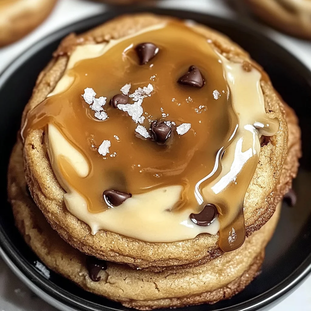 Salted Caramel Cheesecake Cookies