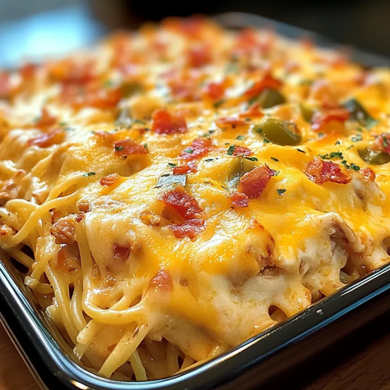 Spicy Southern Cheesy Chicken Spaghetti Casserole