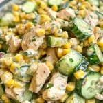 Street Corn Creamy Cucumber Salad