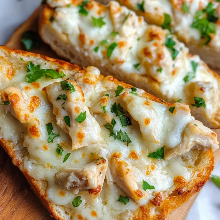 The Viral Chicken Alfredo Garlic Bread I'm Obsessed With