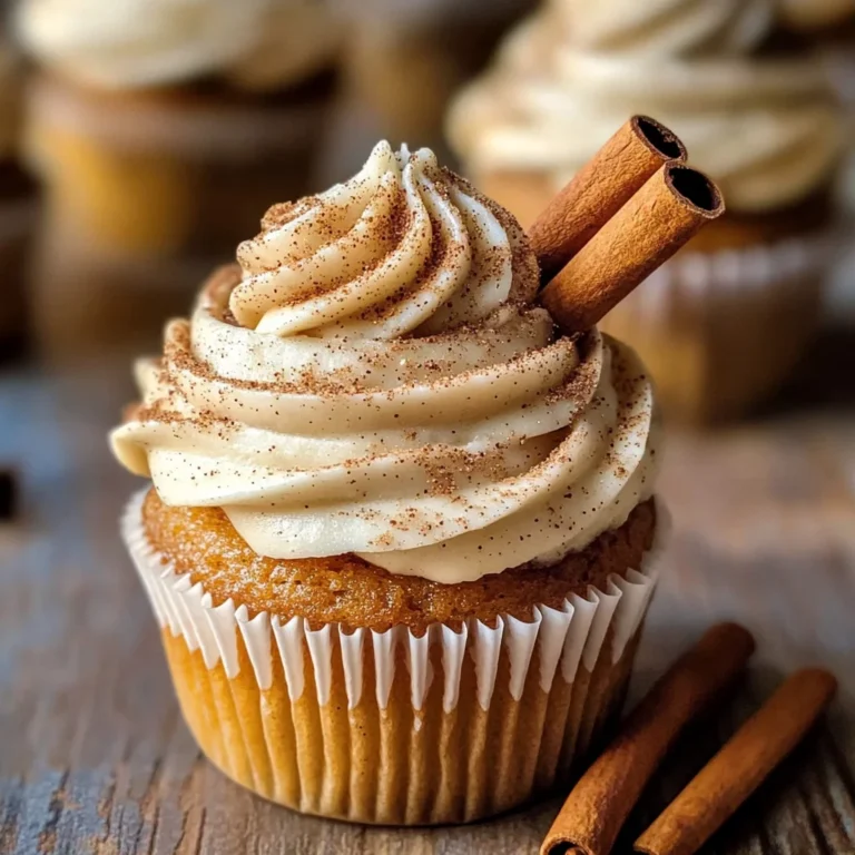 Vanilla Chai Pumpkin Latte Cupcakes with Cinnamon Brown Sugar Frosting