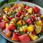 Watermelon Peach Salad – A Refreshing Gourmet Salad