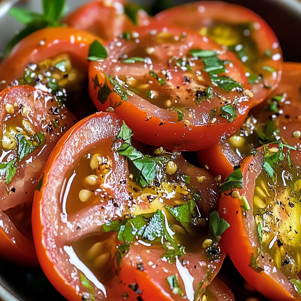 Zesty Marinated Tomatoes