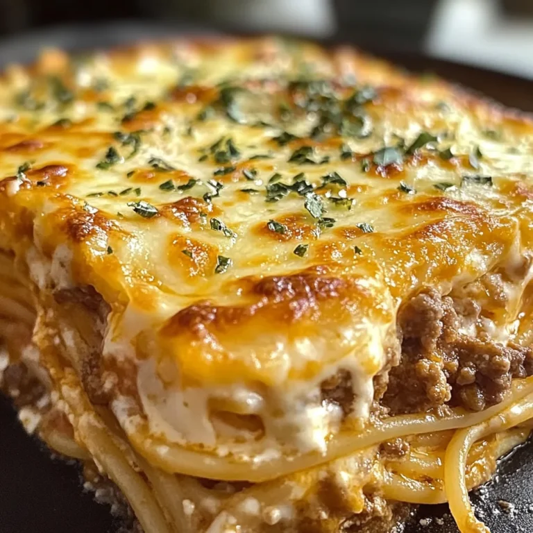 Baked Cream Cheese Spaghetti Casserole
