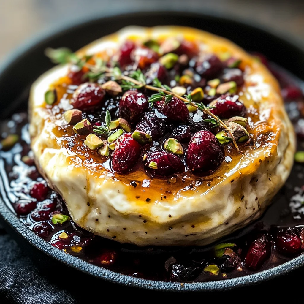 Best Baked Brie with Honey, Fig and Pistachio