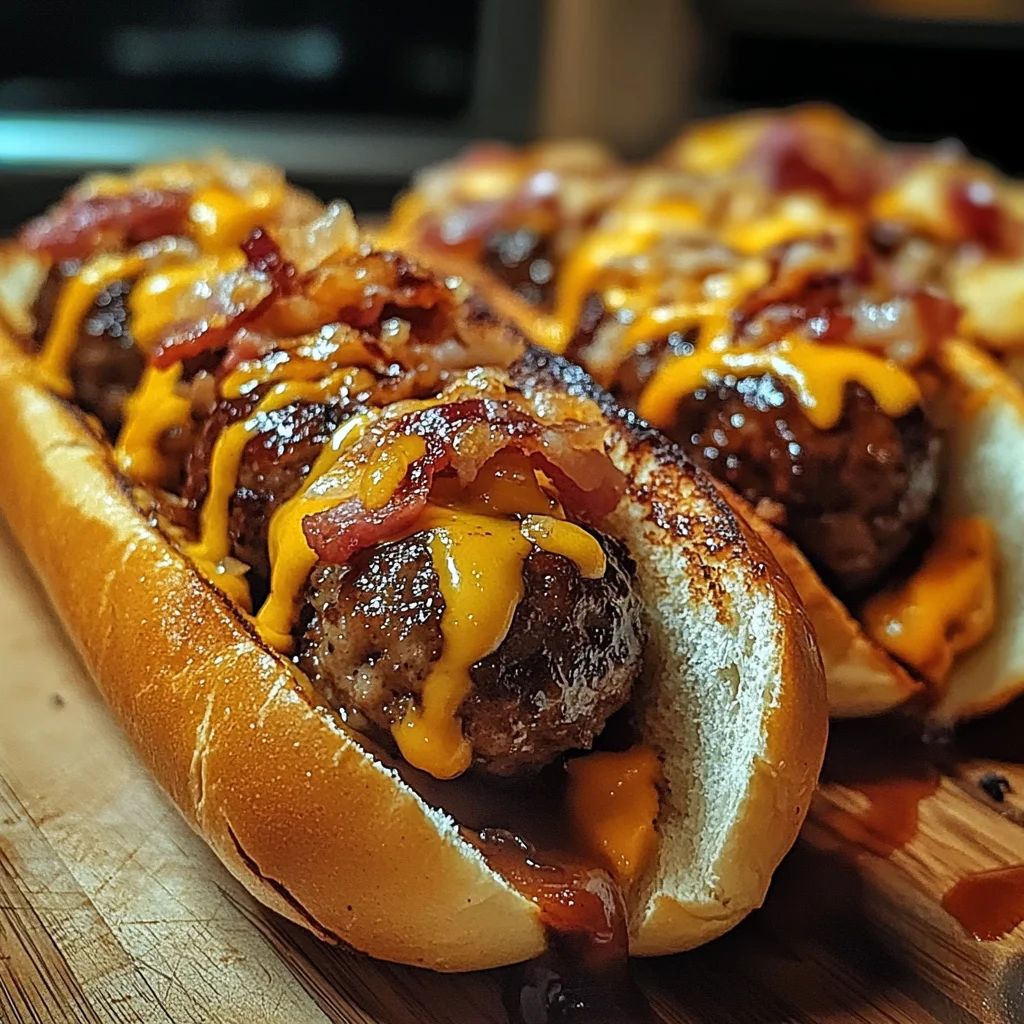 Bourbon BBQ Turkey Turkey Bacon Cheeseburger Meatball Subs Ready in 30 Minutes