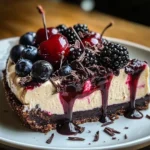 Bourbon Biscuit Cherry Cheesecake Tart