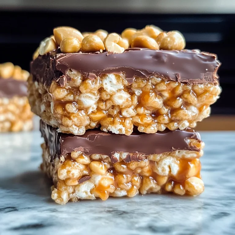 Caramel Peanut Rice Krispie Treats